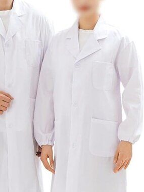 White Unisex Breathable Lab Coat